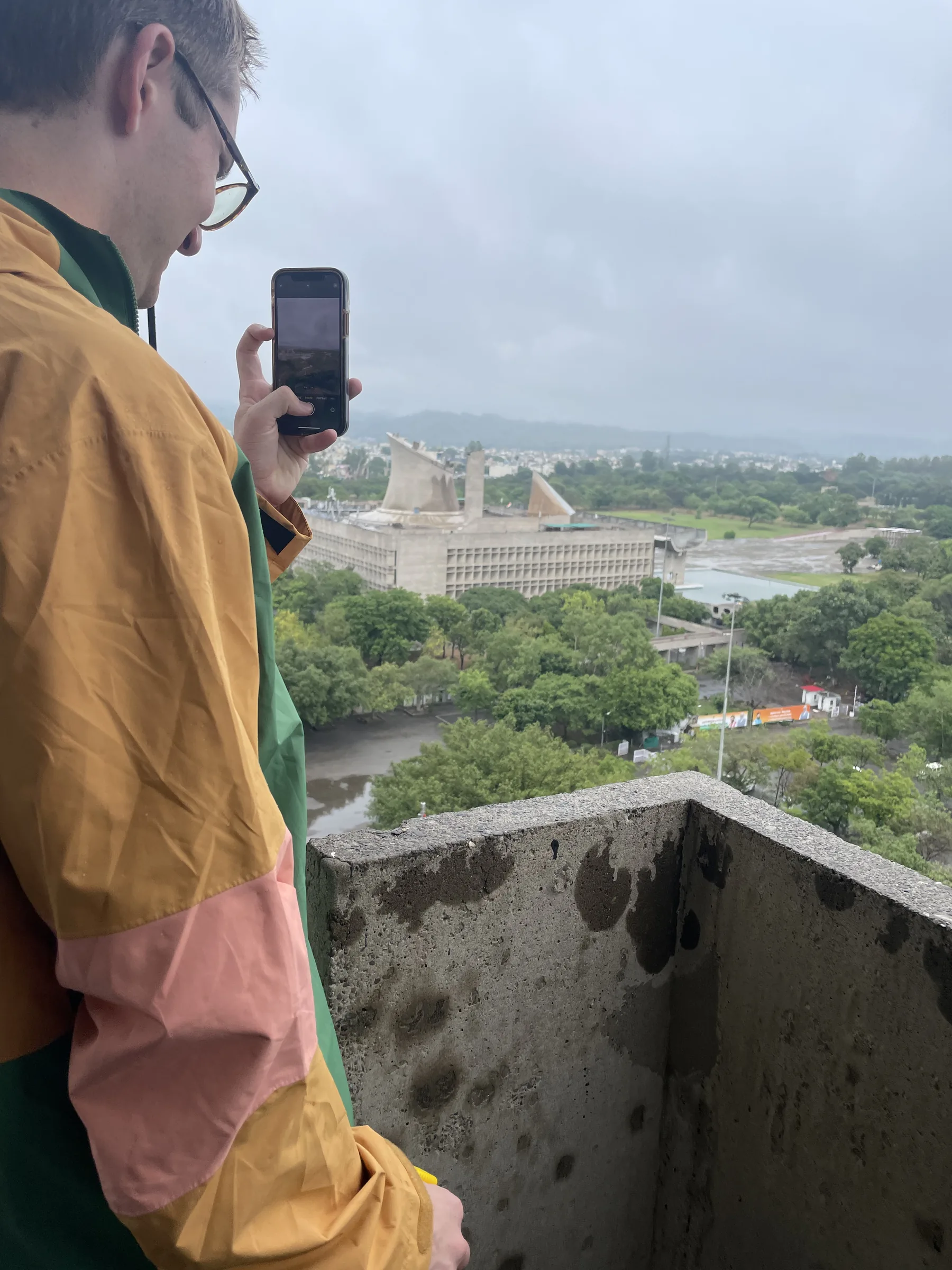 Secretariat Building Le Corbusier Chandigarh skyline