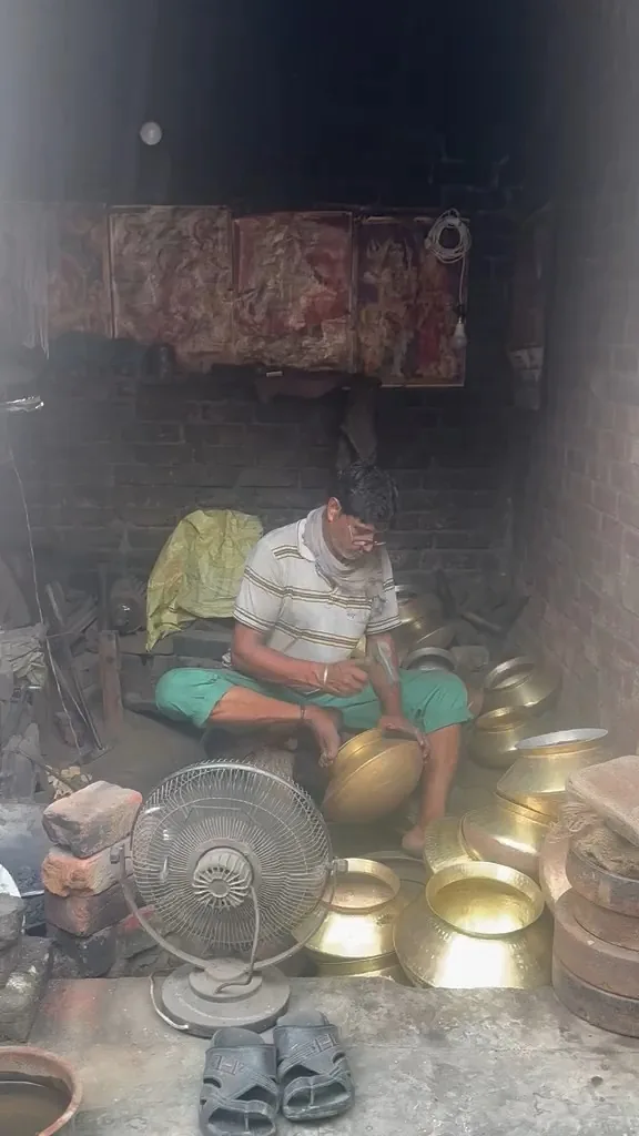 Brass and copper artisans heritage village Amritsar